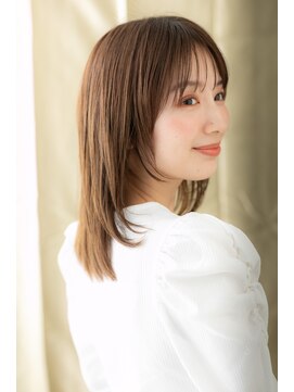 モッズヘア 越谷(mod's hair) 前下がりレイヤーカット美髪シルキーベージュZ越谷20代30代40代