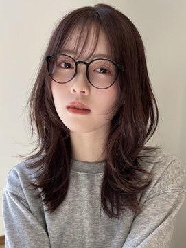 ノイ(noi) 顔周りレイヤーカットくびれヘアミルクティーベージュカラー