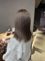 ペレ 栄店(PELE) デザインカラー/レイヤーカット/ウェットヘア/オリーブベージュ