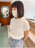 切りっぱなしボブ