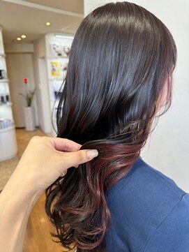 イーストハムヘッドショップ(EAST HAM head shop) 艶髪カット/インナーカラー/ブラック/ダークチェリー