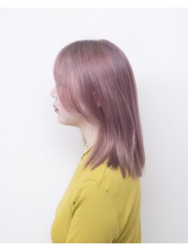 ルプラ ブリリアント(le-pla brilliant) ピンク/ダブルカラー/切りっぱなし/レイヤーカット/シースルー