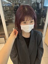 ヴァンカウンシル 金山(VANCOUNCIL kanayama)&nbsp;ふんわりボブレイヤー×cassis pink color