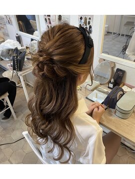 シピ(chipie) ハーフアップ