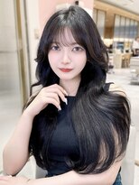 【瀬谷凌人】暗髪韓国ロングヘア