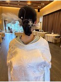 ウェディングヘアセット
