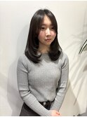 くびれミディアム大人可愛いカジュアルヘア髪質改善