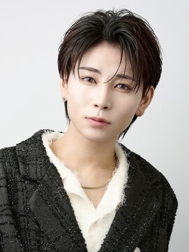 オーシャントーキョー 渋谷(OCEAN TOKYO) ニュアンスパーマセンターパートワックスなしツーブロック