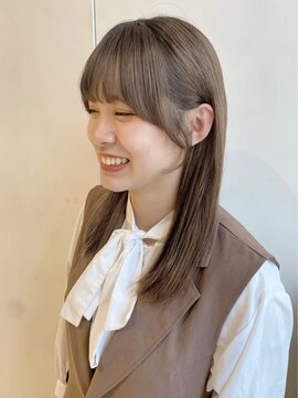 ハピネス 河原町店(Happiness) 四条河原町 ブリーチなしカラー ミルクティベージュ