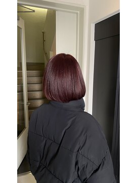 ユッカ 高槻茨木店(YUCCA) 【 YUCCA 】大人可愛い20代30代40代レッドボブ