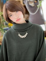 カバーヘア イヴ 戸頭店(COVER HAIR EVE)&nbsp;前下がりくすみカラー大人マニッシュショートc720代30代40代