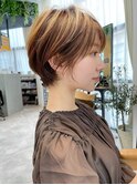 【30代40代50代】大人女性大人気くびれショート/ベージュ