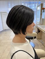 アッシュ 仙川店(Ash) 大人可愛い30代40代50代前下がりショートボブ丸みショートひし形