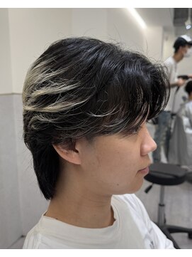 ビカムメンズヘアー 栄店(become men's hair) センターパートウルフ/毛流れ/韓国ヘア