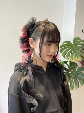 シアン ヘア デザイン(cyan hair design) ツインリボンアレンジ