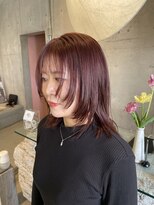 フェス カットアンドカラーズ(FESS cut&colors)&nbsp;『FESS 鶴丸』【チェリーピンク×大人かわいい】