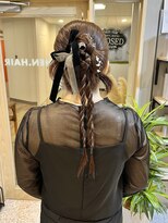 オーセンヘア(AUTHEN.HAIR) お呼ばれアレンジ/リボンヘア