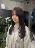 レイヤーカット/ウォームブラウン
