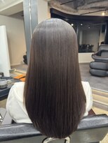 BONDZSALON麻布十番/髪質改善/ヘッドスパ/縮毛矯正/レイヤーカット【ボンズサロン】&nbsp;麻布十番 黒髪 メルティカラー ウルフミディ シースルーバング