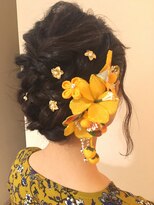 ヘアールームキュー(HAIR ROOM quu+)&nbsp;編み込みでゆるふわアレンジ
