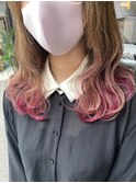 インナーカラー☆ピンク