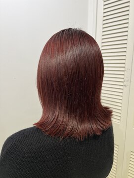 アドラーブル 万代店 (adorable) 【艶カラー】【ブリーチ】チェリーピンク10代20代