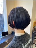 [オージュアサロン/恵比寿]黒髪マッシュボブ