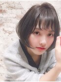 インナーグレージュ/マチルダボブ/前髪/ピンクベージュ/錦糸町