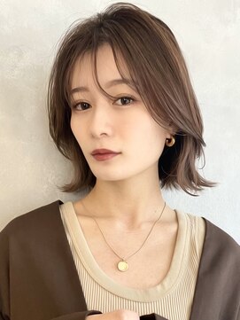 アンク(ank) 大人可愛い20代30代40代小顔くびれボブ外ハネインナーカラー