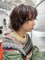 ベンジー 中目黒店(benji)&nbsp;ショートボブ/パーマ/暖色カラー/ボブ/マッシュ