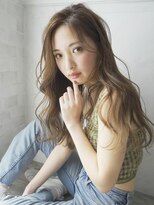 トレヘアー 京都 烏丸(tRe hair)&nbsp;ラフウェーブ　ゆるふわロング　ハイライトカラー