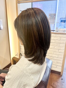 ヘアー グリーン(hair green) 20代30代40代セミロングレイヤー【髪質改善/百合ヶ丘】