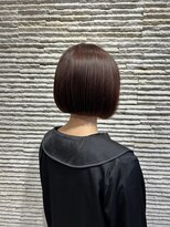 ビス リアン 川口店(Vis lien) くびレイヤーエモージュピンクベージュマチルダボブミディ前髪