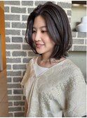 前髪なしトップふんわりミディアム