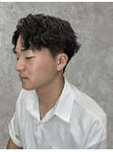 ハイトーンカラー/マッシュパーマ/アースカラー/men's/
