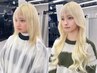 夏休みに◎【カラー半額】巻けるシールエクステ50枚＋ダブルカラー￥25250