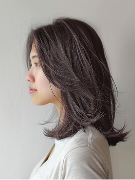 アルトリスト(Altruist Aging×HAIR&SPA) ★ダークアッシュ大人ガーリーボブ着物ミディアムレイヤーカット