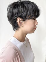 モリオフロムロンドン 原宿本店(morio from London) 【morio原宿】暗髪ブルーブラックニュアンスパーマ