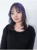 ロングおくれ毛韓国ヘア顔周りレイヤー_ba554682