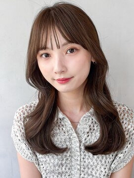 キリ 表参道(kyli) ナチュラルカールうる艶髪美髪艶感似合わせカット斜めバング