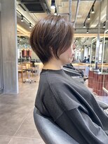 ロンド エメ 柏(Lond aimer)&nbsp;柏ショートボブくびれヘアハイライトカラー韓国顔周りレイヤー柏