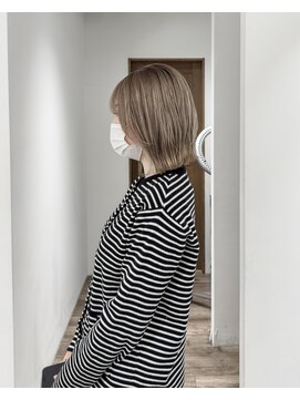 ゴウトゥデイ 横須賀店(GO TODAY) ミルクティーグレージュ / 切りっぱなしボブ