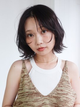 アルバム 池袋(ALBUM) 顔周りレイヤー韓国ヘアくびれミディミディアム_F31131