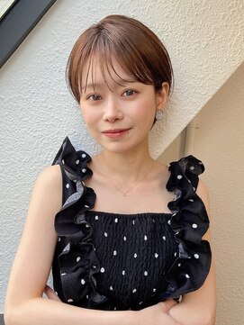 ハウスアンドヘアーワークス(House&Hair works) 前髪長め大人小顔ショート30代40代50代　藤沢
