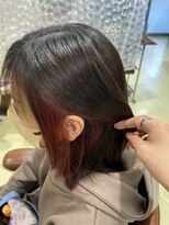 アズール 草加(azule)&nbsp;イヤリングカラー　レッド　赤系