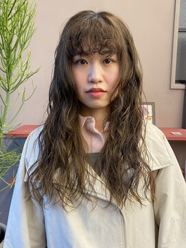 フェンヘアーアイス 中目黒(Fen.hair ici) 冬の大人女子◎パーマロングニュアンスコテ巻き風