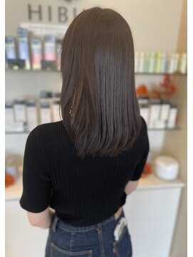 伸ばしかけも可愛い秋冬ショコラベージュ