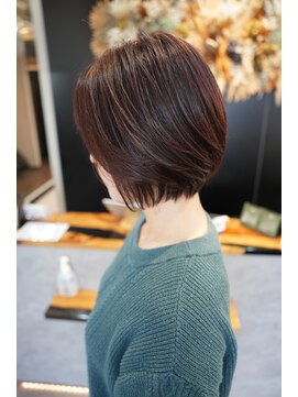 髪質改善×ボブレイヤーでつくる柔らかシルエット/諏訪