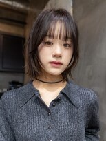 スミス 上野(smith)&nbsp;レイヤーカットハッシュカット顔まわりミディアムロング