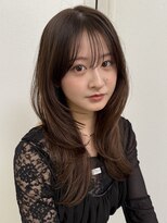ニコ トウキョウ(nico TOKYO)&nbsp;セミロングレイヤーカット顔周りレイヤーウルフハッシュカット